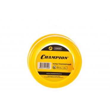 Леска триммерная 2.4 мм х 12 м звезда Champion C5025