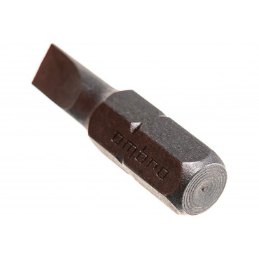 Бита вставка 1/4" SL5 25 мм шлицевая Ombra 514550