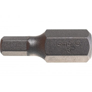 Бита вставка 10 мм H6 30 мм 6-гранная Ombra 531206