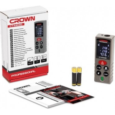 Дальномер лазерный 80 м коробка CROWN CT44030