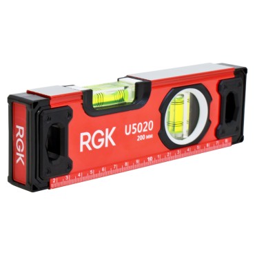 Уровень пузырьковый U5020 200 мм 2 глазка RGK 4610011873775