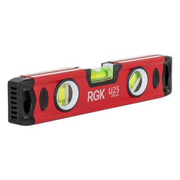 Уровень пузырьковый U25 250 мм 3 глазка RGK 775311