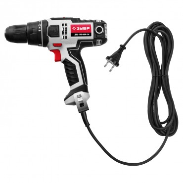 Дрель-шуруповерт сетевая 45 Нм кейс Зубр ДШ-М3-500-2К