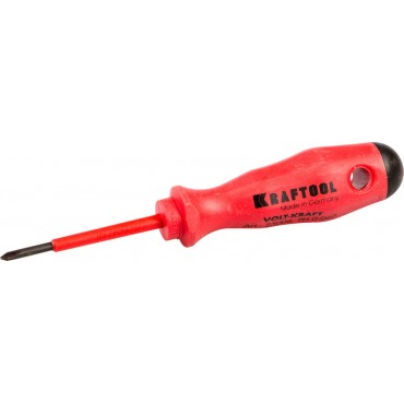 Отвертка крестовая диэлектрическая PH0 х 60 мм 1000В Kraftool 25006-0-060