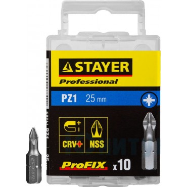 Биты РZ1х25 мм 10 шт Stayer 26221-1-25-10_z01